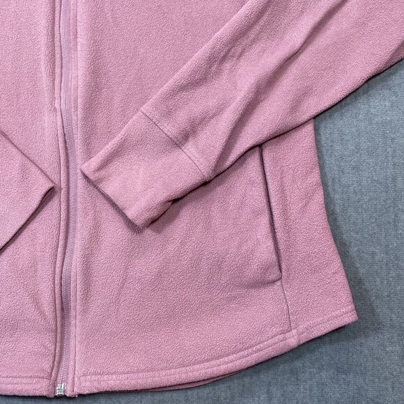 Old Navy Active Womens Go-Dry Pink Full-Zip Fleece Sweater Jacket Large - Picture 5 of 11